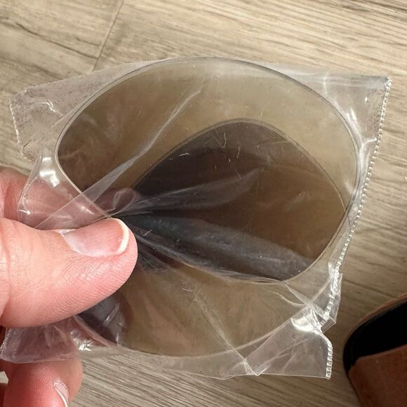 RayBan Eyeglasses Semi-Soft Snap Close Case with Lens Cloth Cognac Brown - Picture 10 of 10